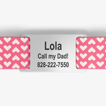 closeup of nameplate personalization
